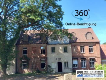 PROVSIONSFREI für Käufer! Entkerntes Gutshaus mit Wald als Flächendenkmal, 39615 Losenrade GT Eickerhöfe, Landhaus